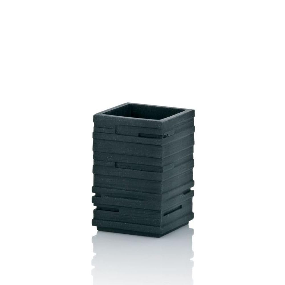 Kela "Posidon Poly Toothbrush Holder, Plastic, Black