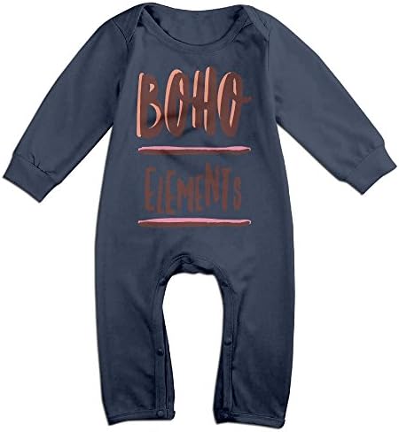 Baby Long Sleeve Bodysuit, Boho Elements Newborn Infant Printed Climbing Clothes Rompers