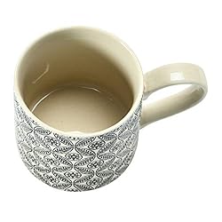 Creative Co-Op Set of 4, Stoneware Mug, 4 Styles