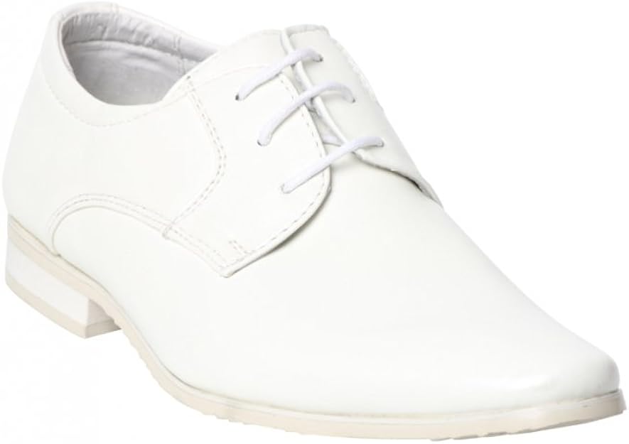 Dymastyle Formal Boy S Leather Shoes With Lace Cream Wedding