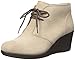 crocs Women's Leigh Suede Wedge Shootie Boot, Tan, 8 M US