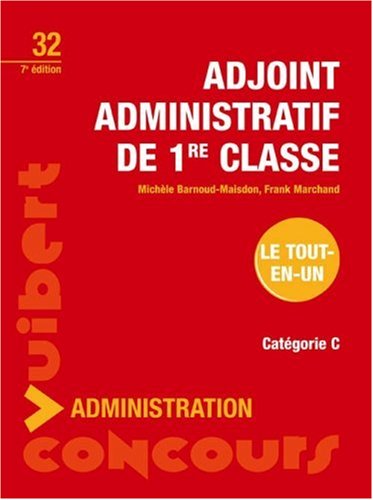 Adjoint administratif de 1e classe by (Paperback)
