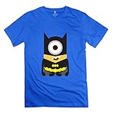 StaBe Adult Minions Batman T-Shirt Pre-cotton Retro XL RoyalBlue