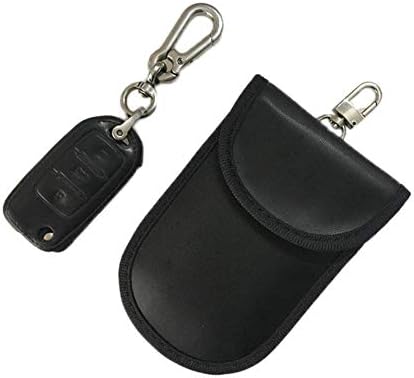 Car Key Signal Blocker Pouch, Bag Keyless Remotes Control Entry Fob Guard Signal Blocking Pouch Bag RFID/WIFI /GSM/LTE /NFC Blocker Cell Phone Signal Blocking Protector