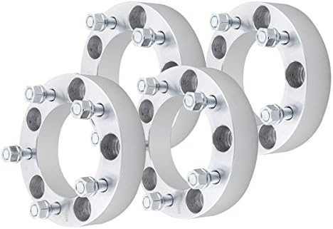 4pcs 1.5" 5x5.5 to 5x5.5 Wheel Spacers Adapters for 1/2" Studs 5x139.7 Dodge Ram 1500 Ford F150 E150 Jeep CJ5 CJ7 Alloy Aluminum 6061-T6