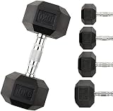 Fashion Thirsty Northern Hex Dumbbells 2.5kg x2 Pair Rubber Coated Hex Weight