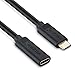 Short USB C Extension Cable, VCZHS 1.5 ft USB Type C Extension Cable Male to Female USB C Cable Extension Extender Cord Type C Thunderbolt 3 for Nintendo Switch MacBook Pro Samsung Galaxy