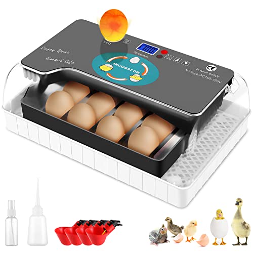 Egg Incubator, Automatic Digital Poultry Hatching Machine with Auto Egg