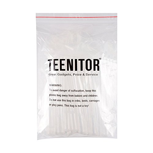 3ML Plastic Transfer Pipettes, Teenitor 100pcs Eye Dropper & 20pcs Mini Plastic Funnels for Lab bottle Chemical liquid Essential Oils Clear 120pcs