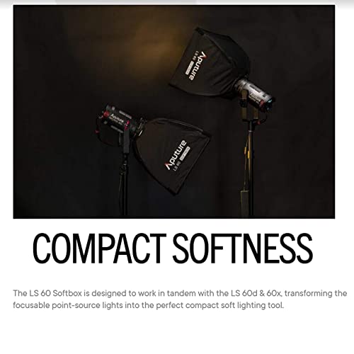 Aputure LS 60 Softbox for Aputure LS 60D and Aputure LS 60X Led Video Light,45° Light Control Grid