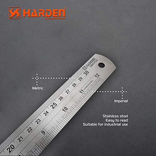 Harden Stainless Steel Ruler With Conversion Table 48 Inch Rulers