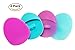 Silicone Facial Cleansing Brush Soft and Medium Set (4 pack) - Deep Cleaning Brush, Exfoliating Pad, Massage Scrubber, For Sensitive Skin, Blackhead and Makeup Removal, Pore Cleansing and Baby Shower by Keklle