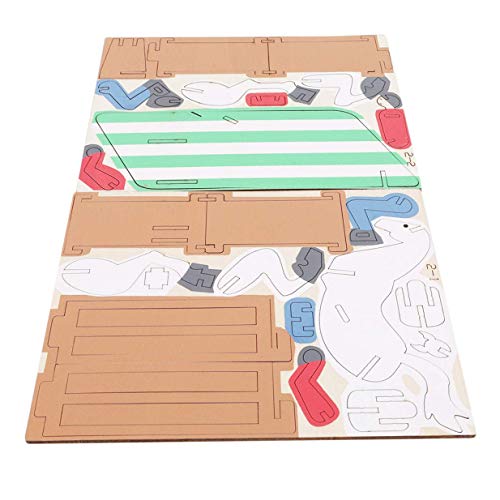 Potelin Durable DIY Manual Assembly Model Construction Toys Wooden Blocks Children's Educational ToysEquestrian