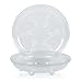 Idyllize 5 Pieces of 16 inch Clear Plastic Heavy Duty Plant Saucer Drip Trays for pots (16”)thumb 4