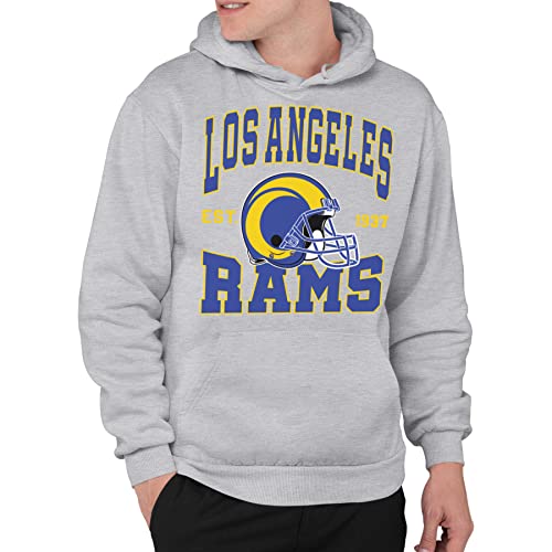 Junk Food Mens Team Helmet Nfl Hoodie Sweatshirt, Athletic Heather, S EU