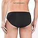 DAVID ARCHY Men's 4 Pack Micro Modal Underwear Low Rise Bikinis (XL, Black)