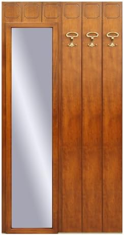 Arteferretto Flurgarderobe Spiegel In Vollstandiger Lange Und Paneel Mit 3 Haken Holzpaneel Fur Flur Im Stil Klassische Einrichtung Aus Italien H 200 Cm X B 100 Cm Amazon De Kuche Haushalt