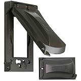 Hubbell-Bell MX1050Z Single-Gang Vertical/Horizontal Weatherproof Universal Flip Cover, Bronze