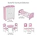 Emily Rose Doll Clothes 18 Inch Doll Kitchen Dining Chairs Accessories Furniture | 18