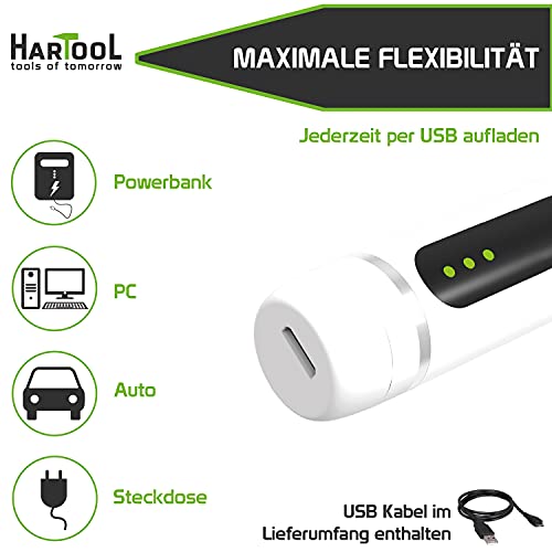HARTOOL 15 in 1 Mini Akkuschrauber mit USB-Aufladung | Schnurloses Multitool mit Toolbox | Präzisions-DIY-Bitsatz… – Bild 4