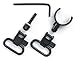 Uncle Mike's Quick Detachable Magnum Band Sling Swivels for Single and Over/Unders.775-.825-Inch Diameter (Blued, 1-Inch Loop) primary