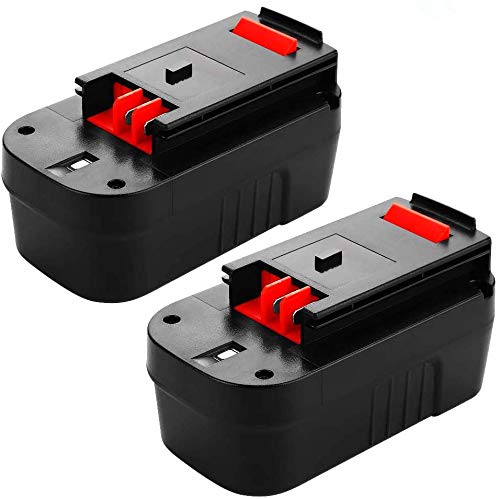 3.6Ah Ni-Mh HPB18 Battery for Black and Decker 18V Battery High Capacity for B&D 18 Volt 244760-00 A1718 FS18FL FSB18 Firestorm Cordless Power Tools 2 Packs