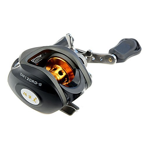 Docooler® 10BB 6.3:1 Left/Right Hand Bait Casting Fishing Reel 9Ball Bearings + One-way Clutch High Speed (Black-Right)