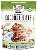 Creative Snacks Organic Coconut Bites, Largersize -2 Pack ( 14 oz Each )