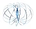 Vortiflux Flow Ring Kinetic Spring Toy - Electric Blue