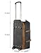 Kattee Rolling Duffle Bag with Wheels Canvas Travel Luggage Duffel Bag 50L (Dark Gray)