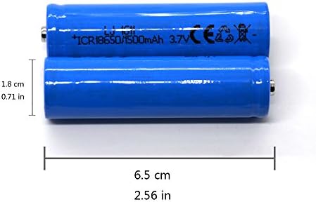 Tecesy Battery for RC Car Rechargeable Li-ion Battery 18650 3.7V 1500mAH 1S 12.5C for 1/12 2.4G 4WD Electric Waterproof RC Truck