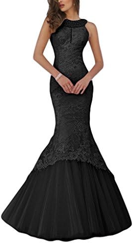 Promworld Women's Halter Neck Key Hole Mermaid Long Evening Gown Fuschia