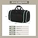 MIER 24Inch Gym Bag Sports Duffel Bag with Shoe Compartment for Men, Black