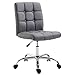 EdgeMod Aria Task Chair in Vegan Leather, Grey