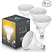 Triangle Bulbs (4-Pack) 12-Watt (80-Watt) Soft White Floodlight BR40 LED Light Bulb, 1050 Lumens, Dimmable, UL Listed, Energy Star Certified,