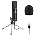 USB Microphone 192KHZ/24BIT MAONO AU-A04TR Cardioid Condenser Podcast PC Studio Mic with Professional Sound Chipset Plug & Play for Computer, livestreaming, YouTube, Gaming Recording, Voice Over