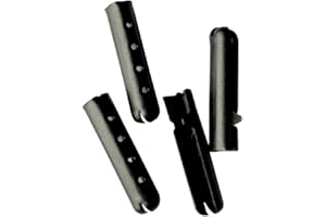 Goodlace 12/24/36/48 PCS Metal Aglets DIY Shoelaces Repair Shoe Lace Tips Replacement End Silver Black Gold Bronze