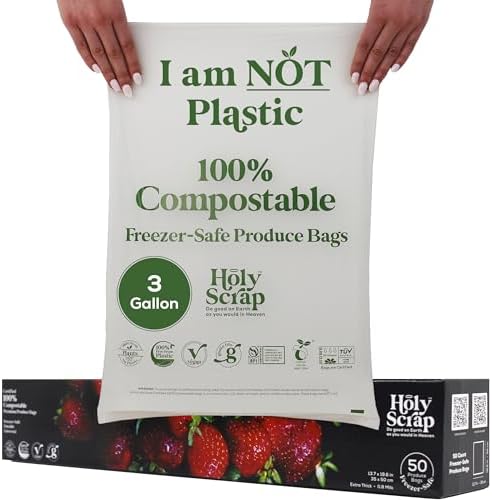 HOLY SCRAP! Compostable-Freezer-Bags-Eco-Biodegradable-Food
