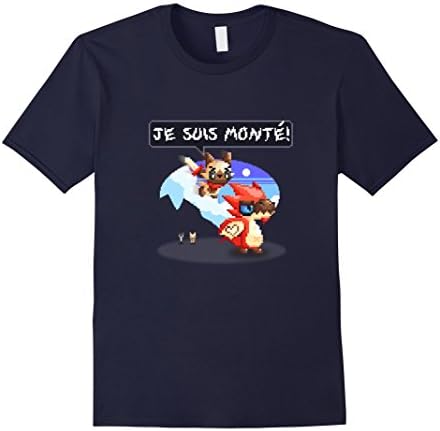 Men's Je Suis Monte Pixel Art Tee 2XL Navy