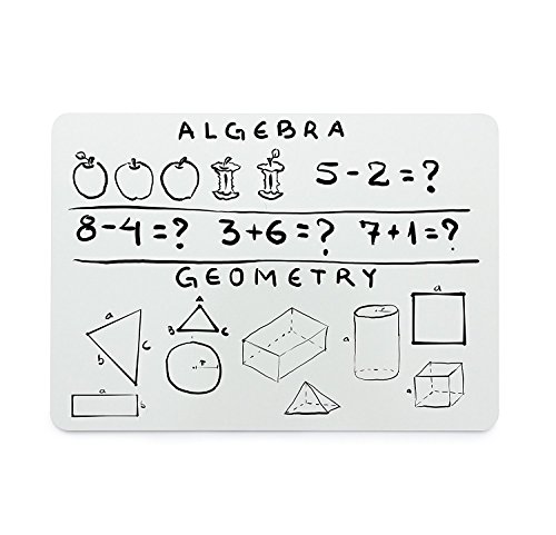 Dry Erase Boards - Quantity Lap Board Pack with 20 Boards, 20 Felt Erasers - Without Markers - 20 Whiteboards + Eraser - Thumbnail 5
