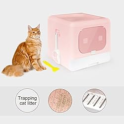 MARSDOCK Cat Litter Box, Fully Enclosed, Odor