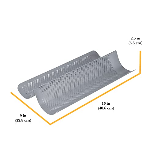 Chicago Metallic Commercial II NonStick Perforated French Bread Pan