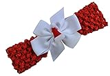 Baby Girl Felt Santa Hat Crochet Baby Headband