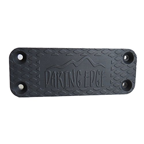 Daring Edge Magnetic Gun Mount kit -rubber coating protects firearm- 45 lb rated neodymium magnet -glock, pistol, revolver &amp; handgun accessories- hidden holster for safe wall or car -strong holder