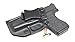 Rounded IWB Holster Fits: Glock 43 43X Holster - LH - Black Kydex - Concealment Express - American Made