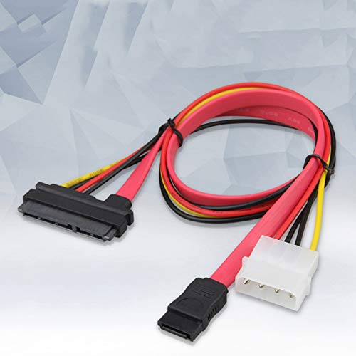 Power line network adapter,Sata 7+15P 22Pin to 7+4Pin SATA Data Power Cable Male To Female Hard Drive Extender Adapter Serial ATA Extension Cable Cord
