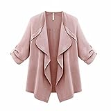 FAPIZI Women Coat Plus Cardigan Clearance Autumn Spring Loose Long Sleeve Solid Color Outwear