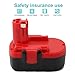 Lotive 2 Packs 18V 3.0Ah Ni-MH Battery Compatible With Bosch BAT025 BAT026 BAT160 BAT180 BAT181 BAT189 Bosch 18V Power Tools Cordless Drill Battery
