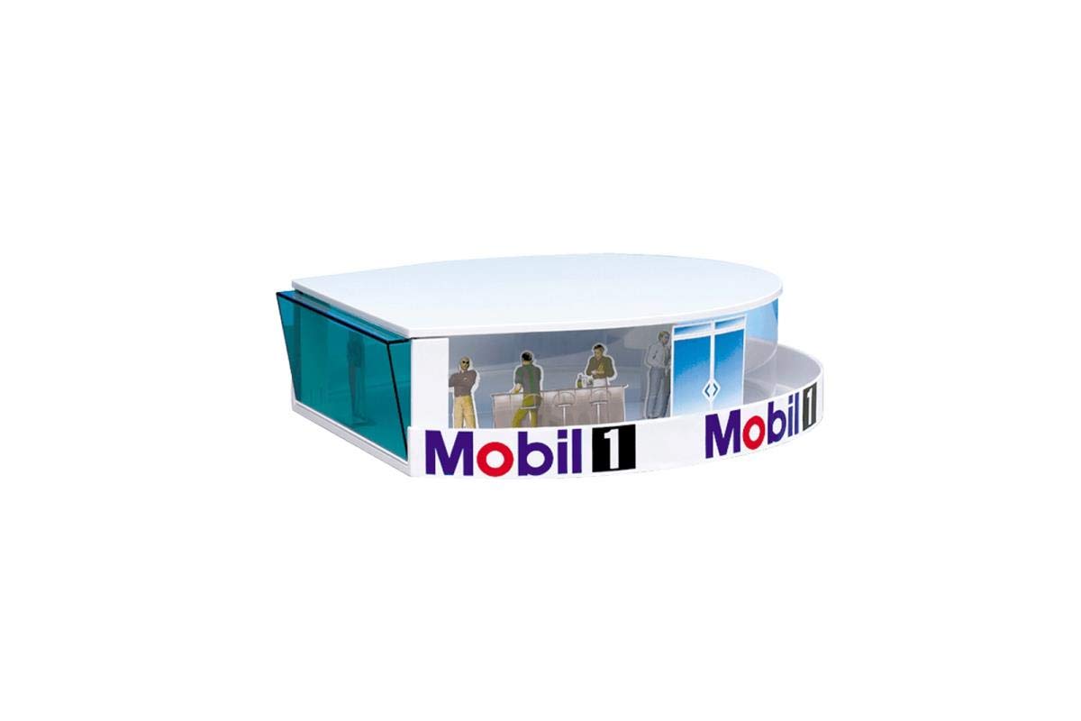 Carrera 21103 Juego de extensión de torre de prensa, accesorio de paisaje realista para pista de carreras de coches tragamonedas, color blanco