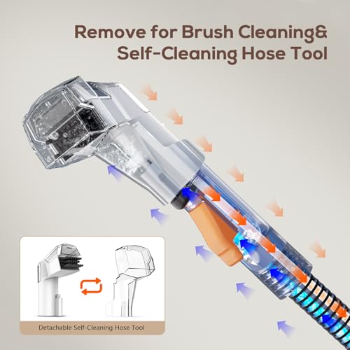 Sealong Washing Vacuum Cleaner Carpet Cleaner Stain Cleaner for Carpets, Sofas, Carpets, Upholstery, Stairs, Cars, 455W